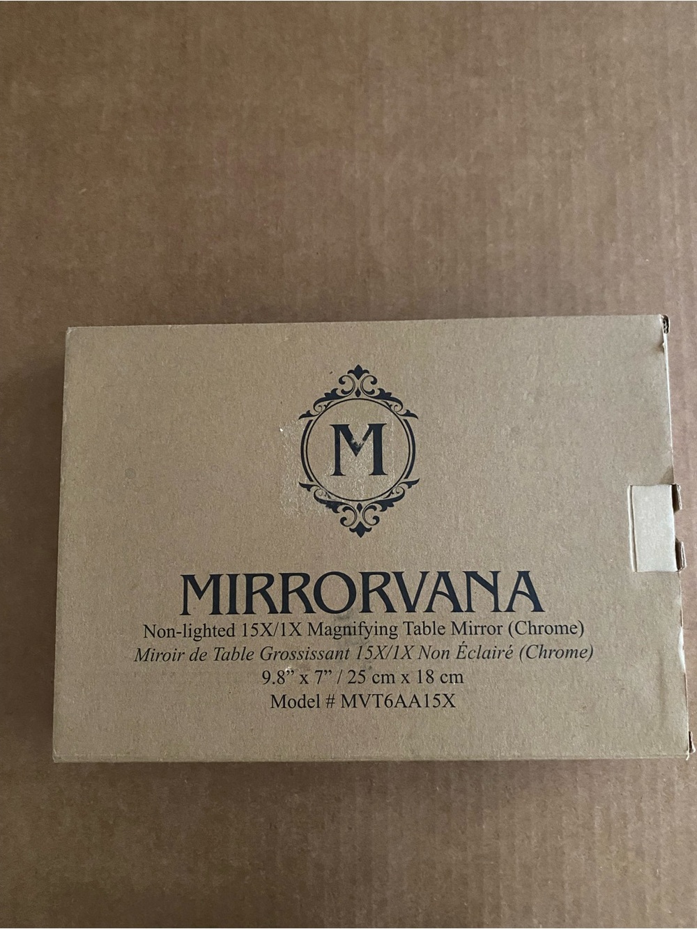 Chrome 15X/1X Magnifying Table Mirror - Chrome